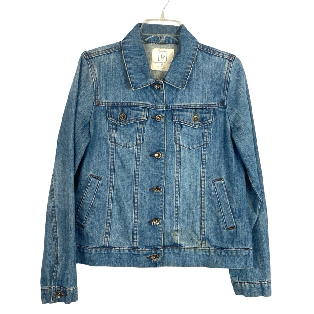 Relativity Medium Blue Jean Jacket Classic Denim Style